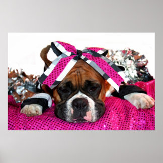 Póster Poster de perros animador Boxer