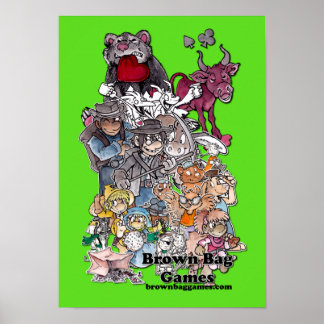 Póster Poster de personajes de los Juegos de Bolsa Marrón
