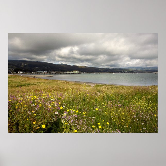 Póster Poster de personalizable: Bahía de media luna en p (Frente)