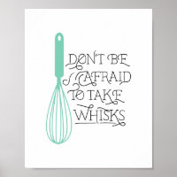 Poster de PERSONALIZABLE de citas de Take Whisks