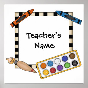 Póster Poster de Personalizable de clase artística