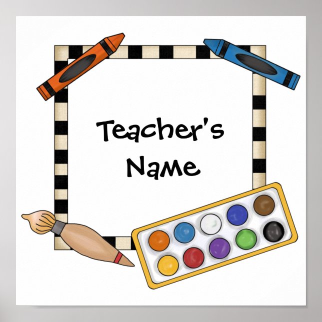 Póster Poster de Personalizable de clase artística (Frente)
