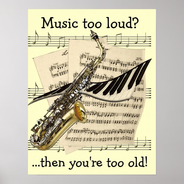 Póster Poster de Personalizable de diseño musical (Frente)