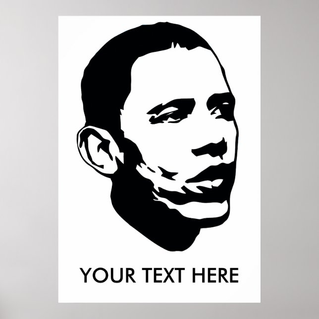 Póster Poster de Personalizable de Obama (Frente)