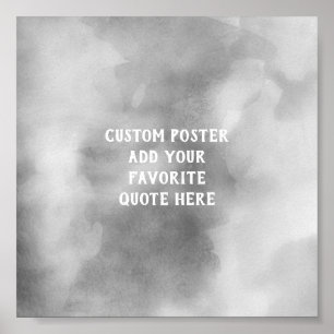 Póster poster de personalizado añada su diseño de acuarel