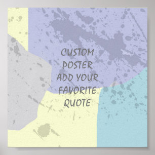 Póster poster de personalizado añada su propio diseño abs