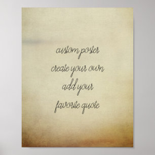Póster poster de personalizado añada su propio estilo vin