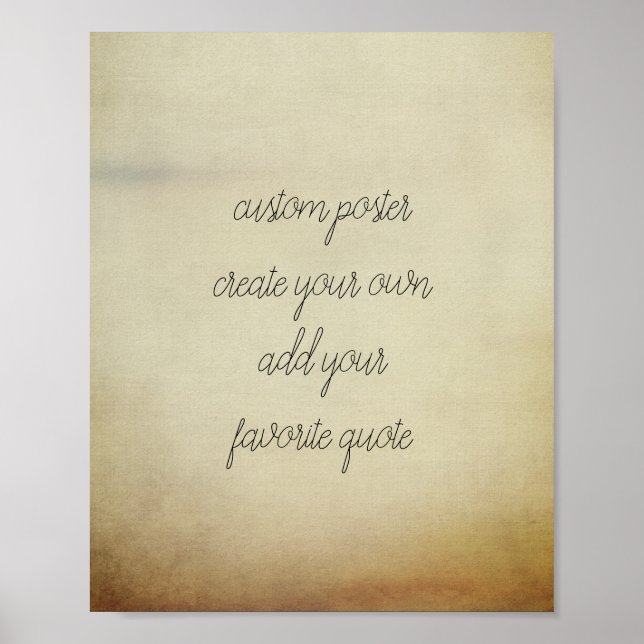 Póster poster de personalizado añada su propio estilo vin (Frente)