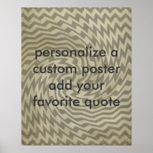 Póster poster de personalizado añada su propio patrón de