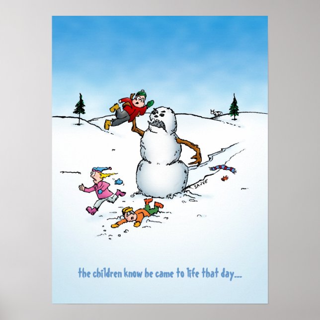 Póster Poster de Personalizado Asesino Snowman (Frente)