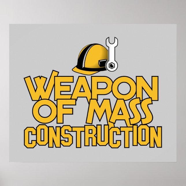 Póster Poster de personalizado de construcción masiva (Frente)
