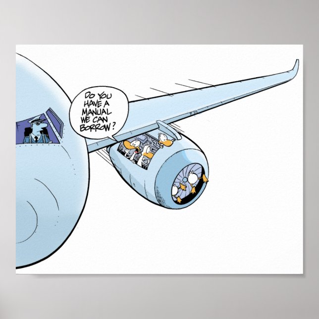 Póster Poster de Personalizado de Humor de Aviación (Frente)