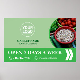 Póster Poster de Personalizado de mercado de la compra