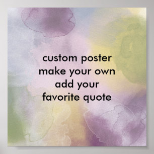 Póster poster de personalizado haga que su presupuesto se