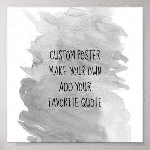 Póster poster de personalizado haga que su presupuesto se