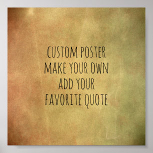 Póster poster de personalizado haga que su presupuesto se