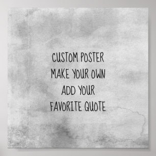 Póster poster de personalizado haga que su presupuesto se