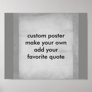 Póster poster de personalizado haga que su presupuesto se