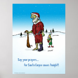 Póster Poster de Personalizado Zombie de Santa Corpse