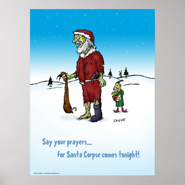 Póster Poster de Personalizado Zombie de Santa Corpse (Frente)