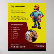 Poster de Personalizados de Contractores Electoral