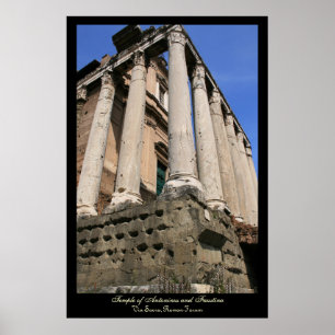 Póster Poster de perspectiva de templo