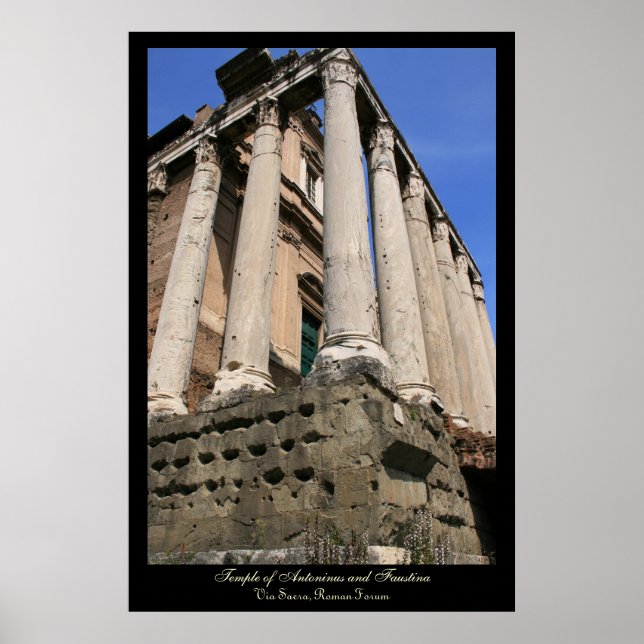 Póster Poster de perspectiva de templo (Frente)