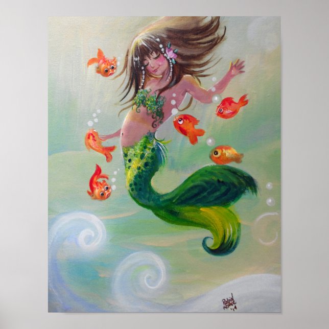 Póster Poster de Pescado de Sirena y Baile (Frente)