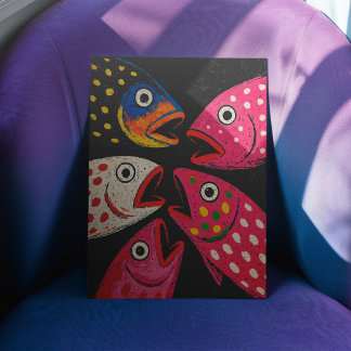 Póster Poster De Pescado Kitschy O Papel De Desengaño