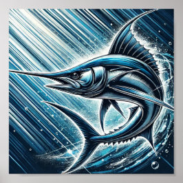 Póster Poster de pez espada