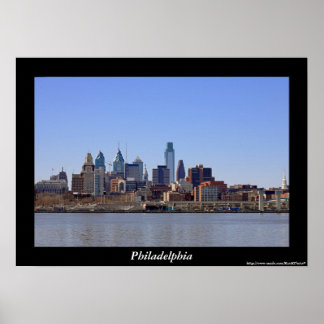Póster Poster de Philadelphia Skyline