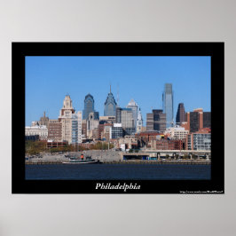 Póster Poster de Philadelphia Skyline