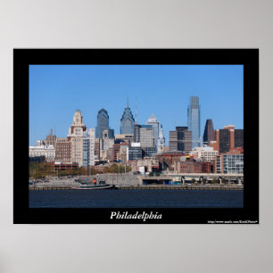 Póster Poster de Philadelphia Skyline