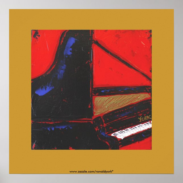 Póster poster de piano (Frente)