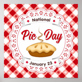Póster ¡Poster de Pie Day para celebrar el Pie!