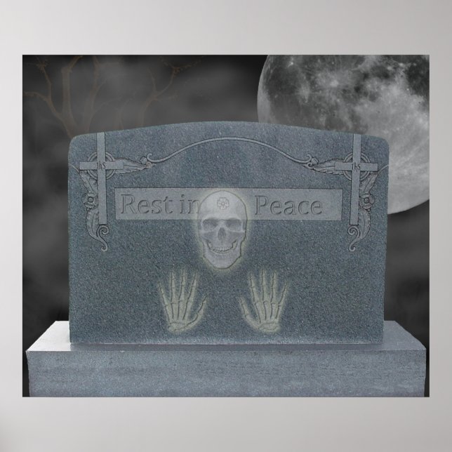 Póster Poster de Piedra de Tumba (Frente)