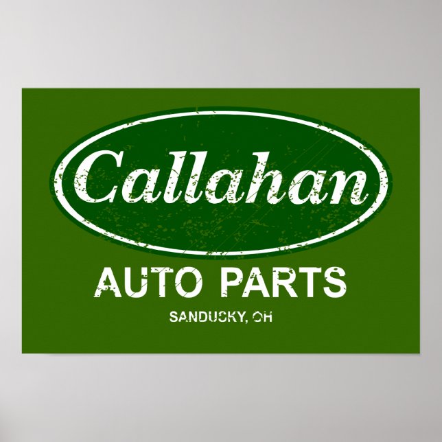 Póster Poster de piezas automáticas de Callahan - $19.95 (Frente)