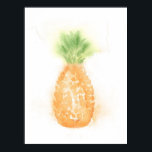 Póster Poster de piña tropical<br><div class="desc">¿Sintiendo los trópicos? Nada dice más tropical que una piña. ¡Hecho en acuarela,  perfecto como poster!</div>