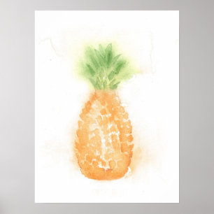 Póster Poster de piña tropical