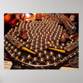 Póster ¡poster de pinball Multiball!