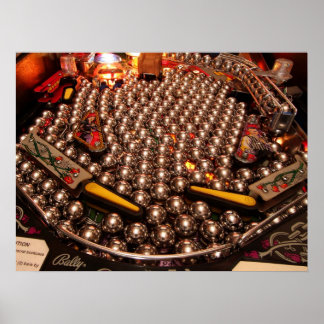 Póster ¡poster de pinball Multiball!