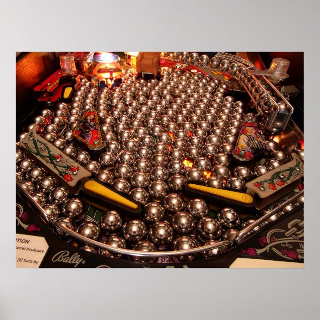 Póster ¡poster de pinball Multiball! (Frente)