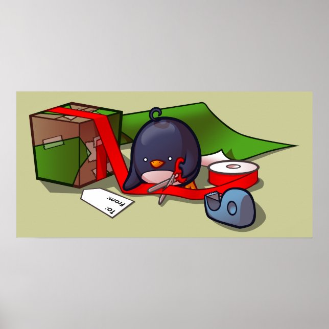 Póster Poster de pingüino actual (Frente)