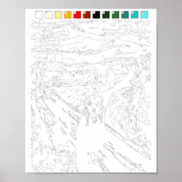 Póster Poster De Pintar Por Números: El Poster De Gritos