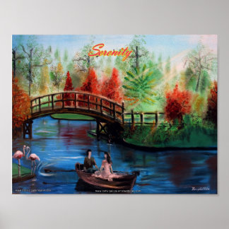 Póster POSTER de pintura de aceite de SERENITY