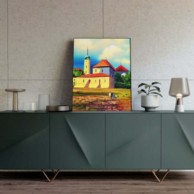 Póster Poster de pintura de aldeas medievales vintage (Subido por el creador)