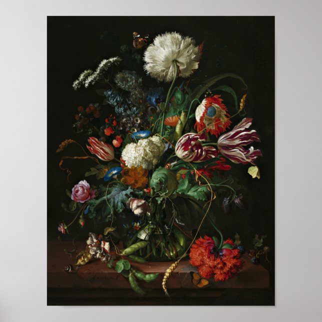 Póster Poster de pintura de flores holandesas Bella Artes (Frente)