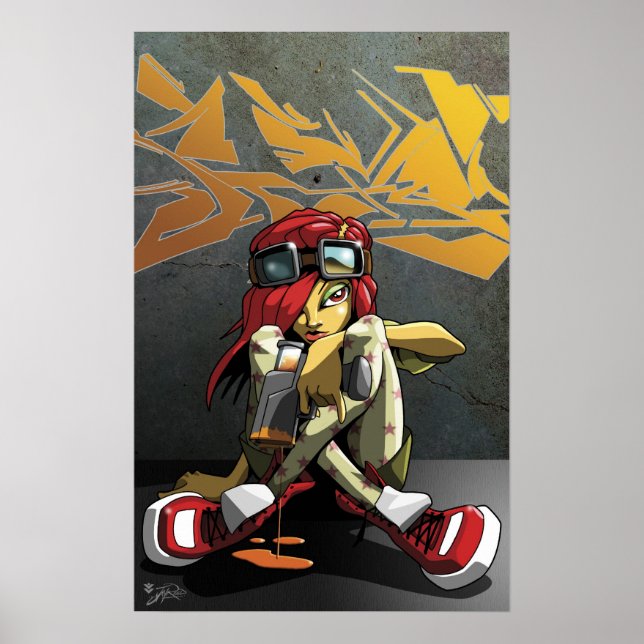 Póster Poster de pintura de pared (Frente)