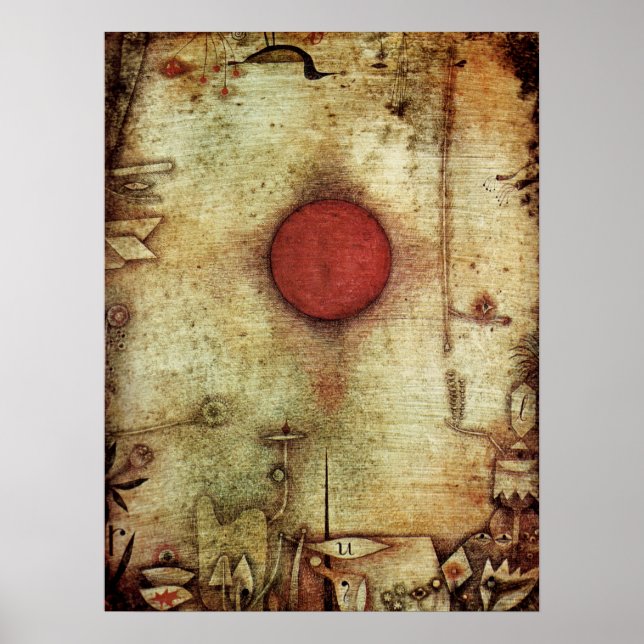 Póster Poster de pintura de Paul Klee Ad Marginem (Frente)