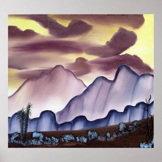 Póster Poster de pintura del desierto del Suroeste (Frente)